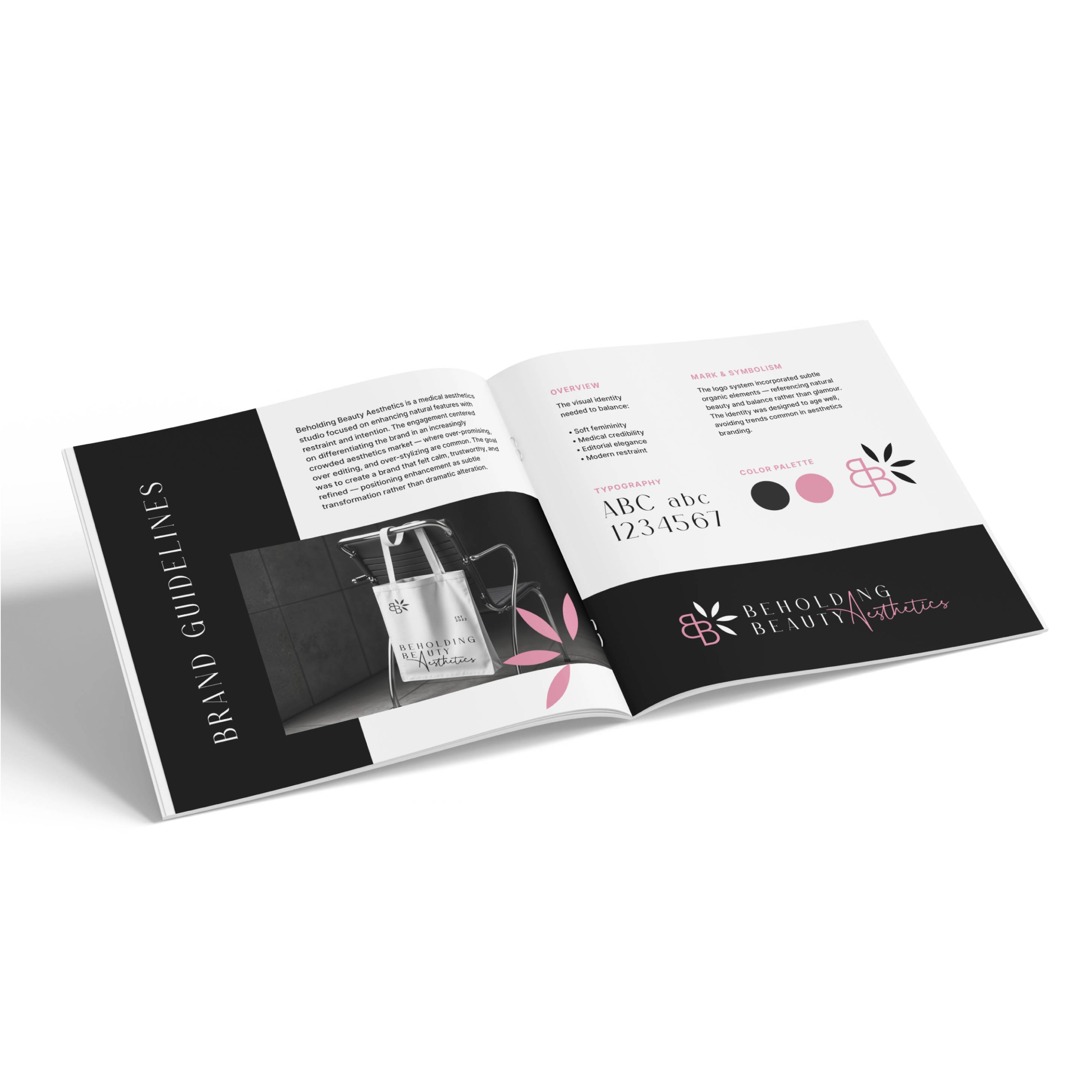 Beholding Beauty Aesthetics brand guidelines by Jeanine Kelley Design