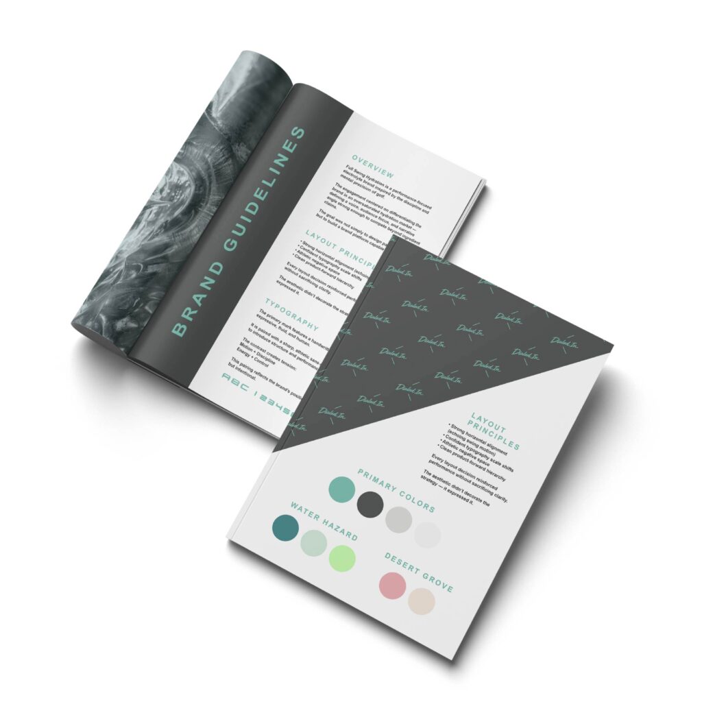 Full Swing Hydration brand guidelines by Jeanine Kelley Design