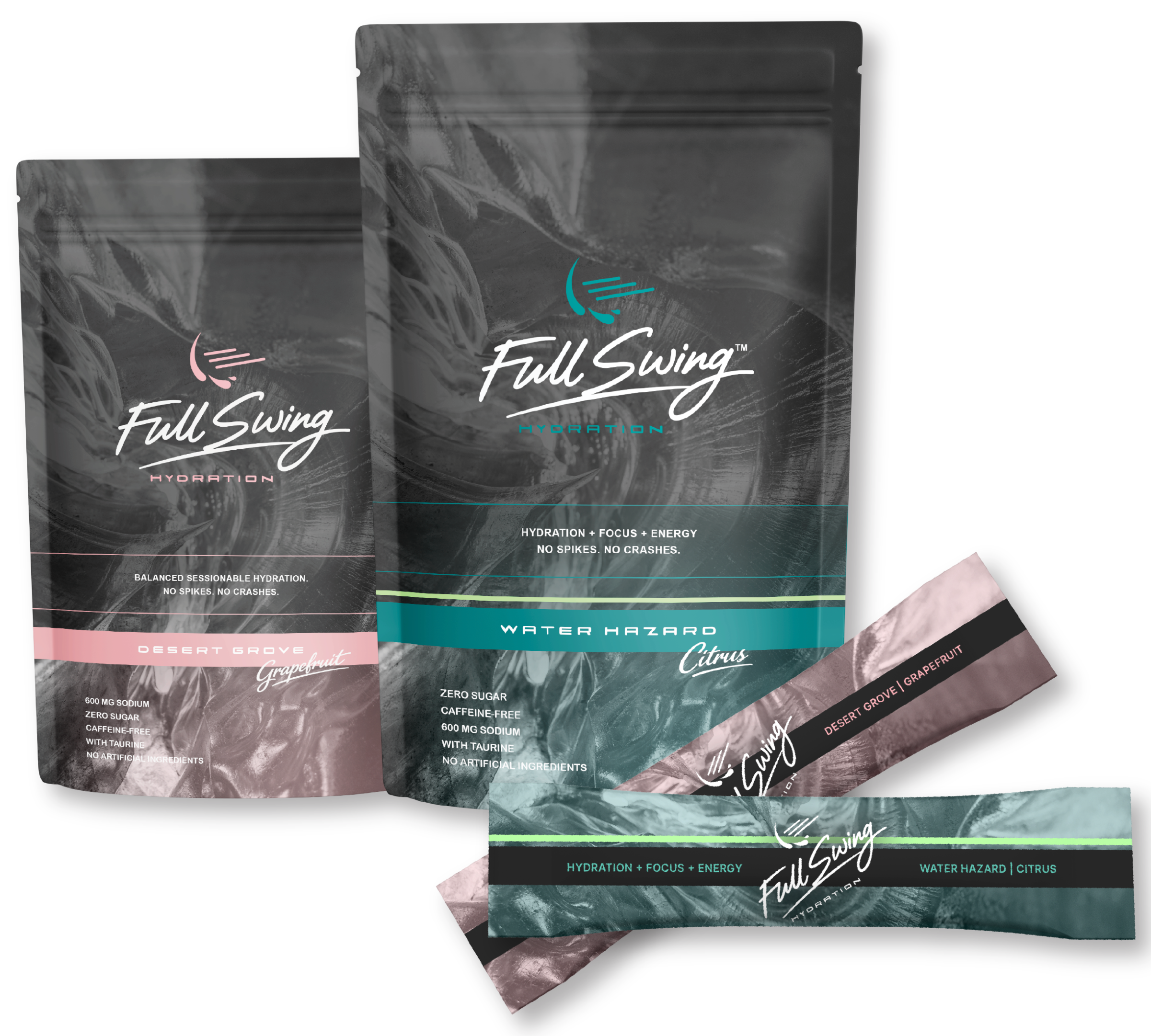 Full Swing Hydration Full Packaging Mockup by Jeanine Kelley Design