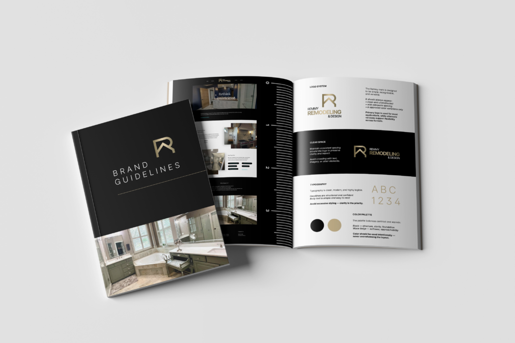 Remmy Remodeling & Design brand guidelines by Jeanine Kelley Design
