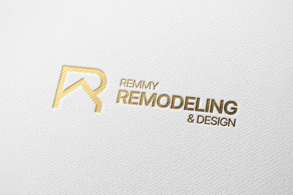 Remmy Remodeling & Design logo by Jeanine Kelley Design