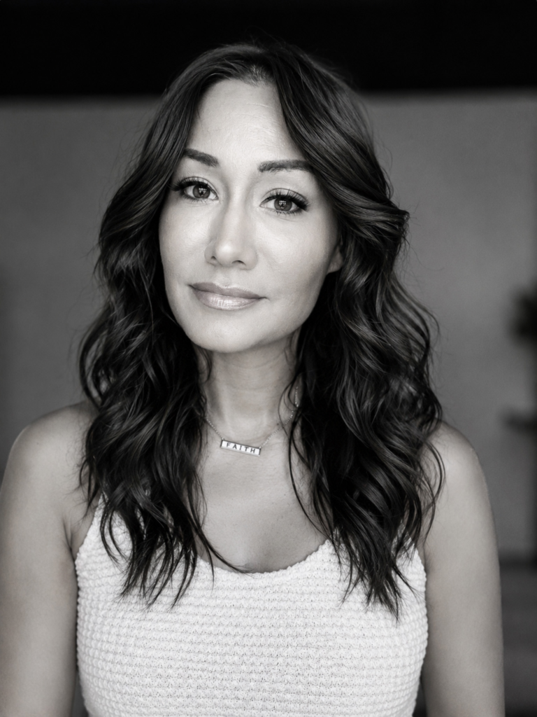 Jeanine Kelley Design Headshot in Black/White