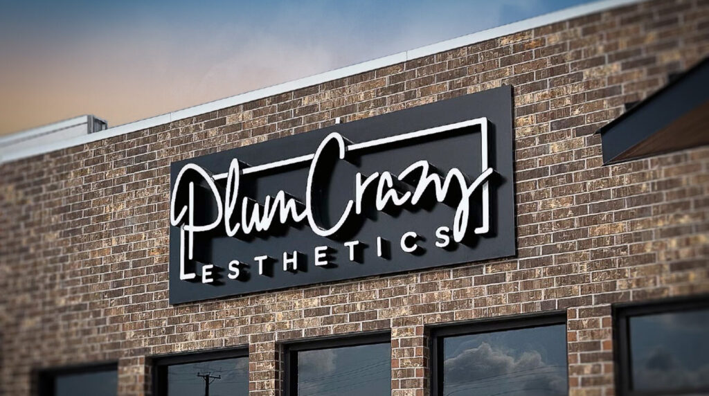 Plum Crazy Esthetics logo by Jeanine Kelley