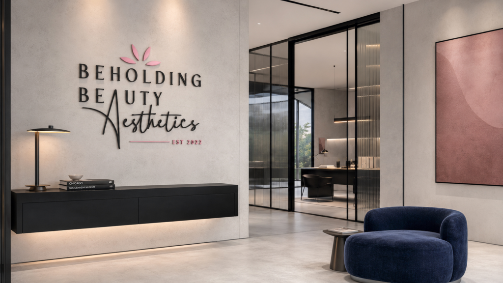 Beholding Beauty Aesthetics logo by Jeanine Kelley