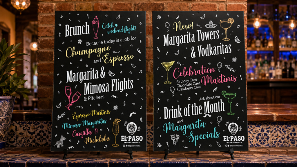 El Paso Tacos & Tequila campaign posters by Jeanine Kelley