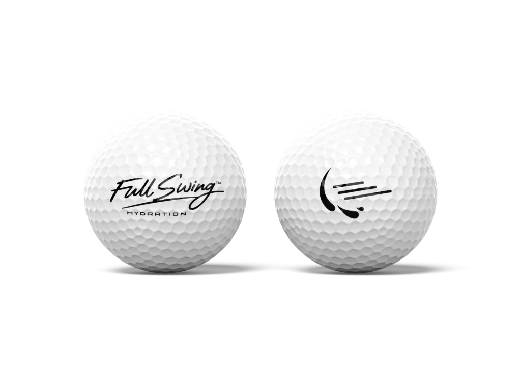 Full Swing Hydration golf ball design by Jeanine Kelley