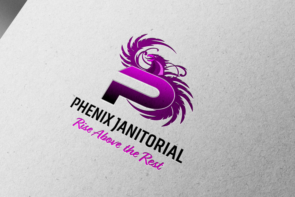 Phenix Janitorial branding by Jeanine Kelley
