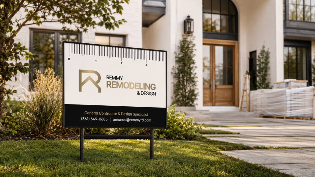Remmy Remodeling logo by Jeanine Kelley